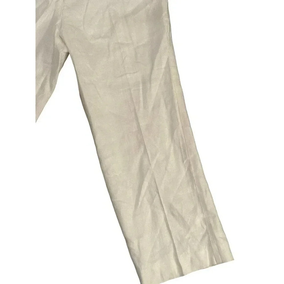 Talbot Women's White Zip Up & Button Front Straight Dress Pants Size 12 - Picture 2 of 9
